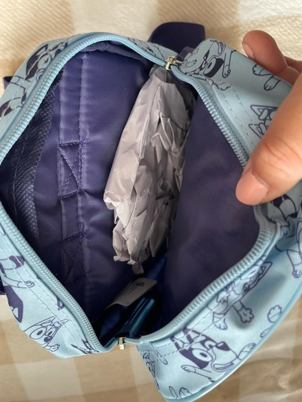 NWT Light Blue Mini Kids Bluey and Bingo Backpack